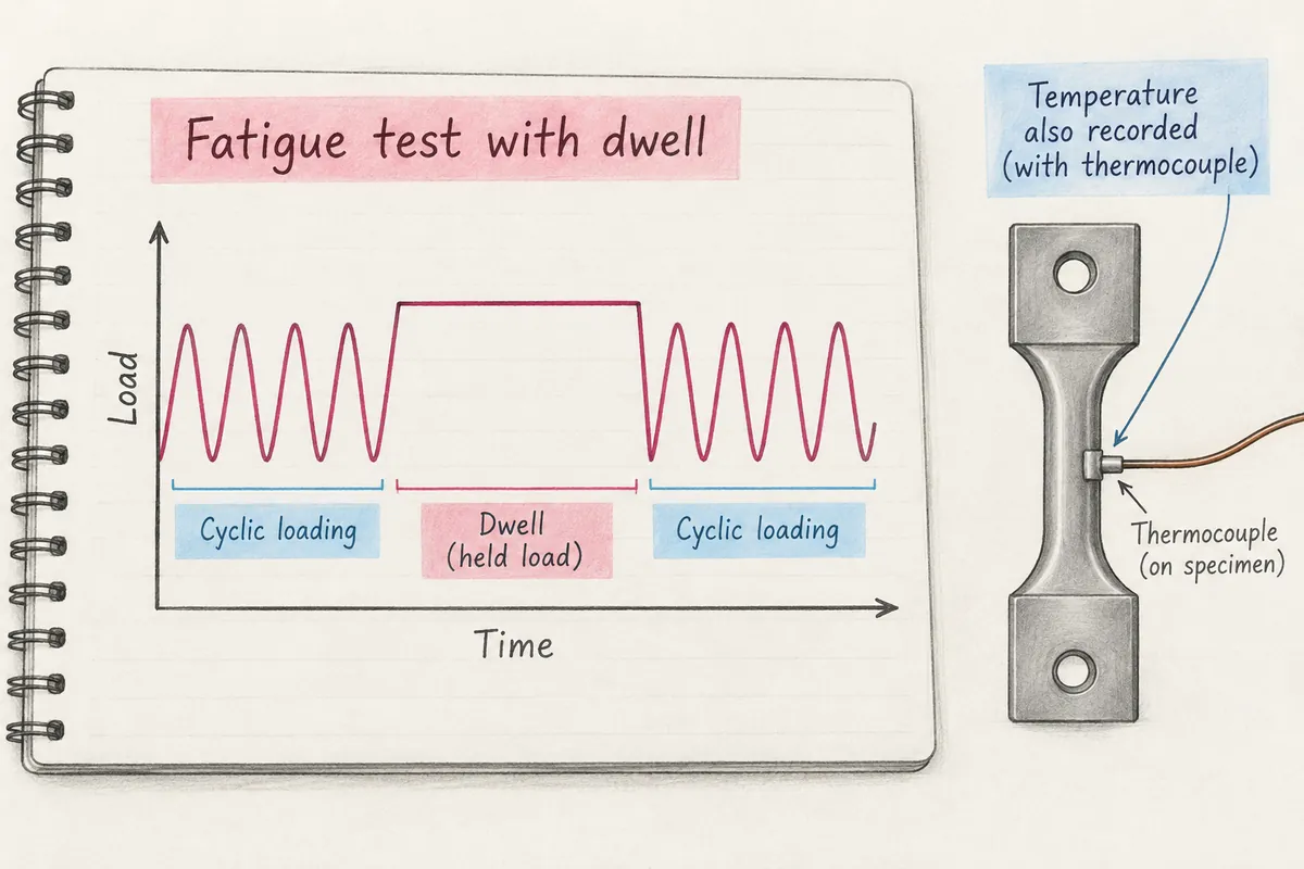 Creep Versus Fatigue: Comparing Time, Temperature, and Repeated Loading — Original illustration of the key points