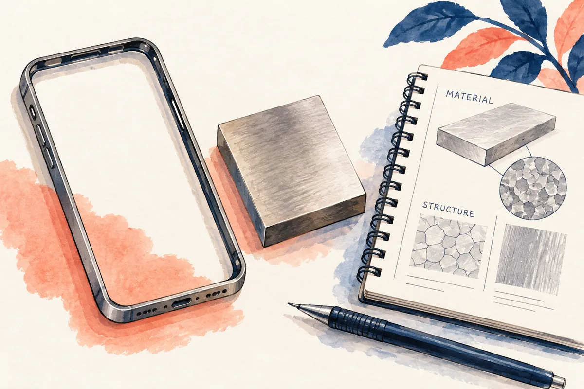 Types of Titanium Metals, Including the Metal Used in the iPhone 15 Pro — Original illustration of the key points