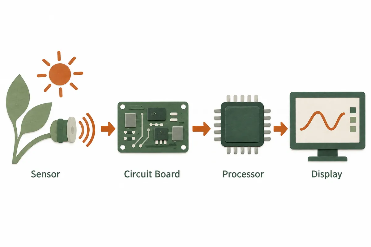 학과 탐방: 002: 전자공학과(Electronic Engineering) — 본문의 핵심 항목을 살펴보는 설명 그림