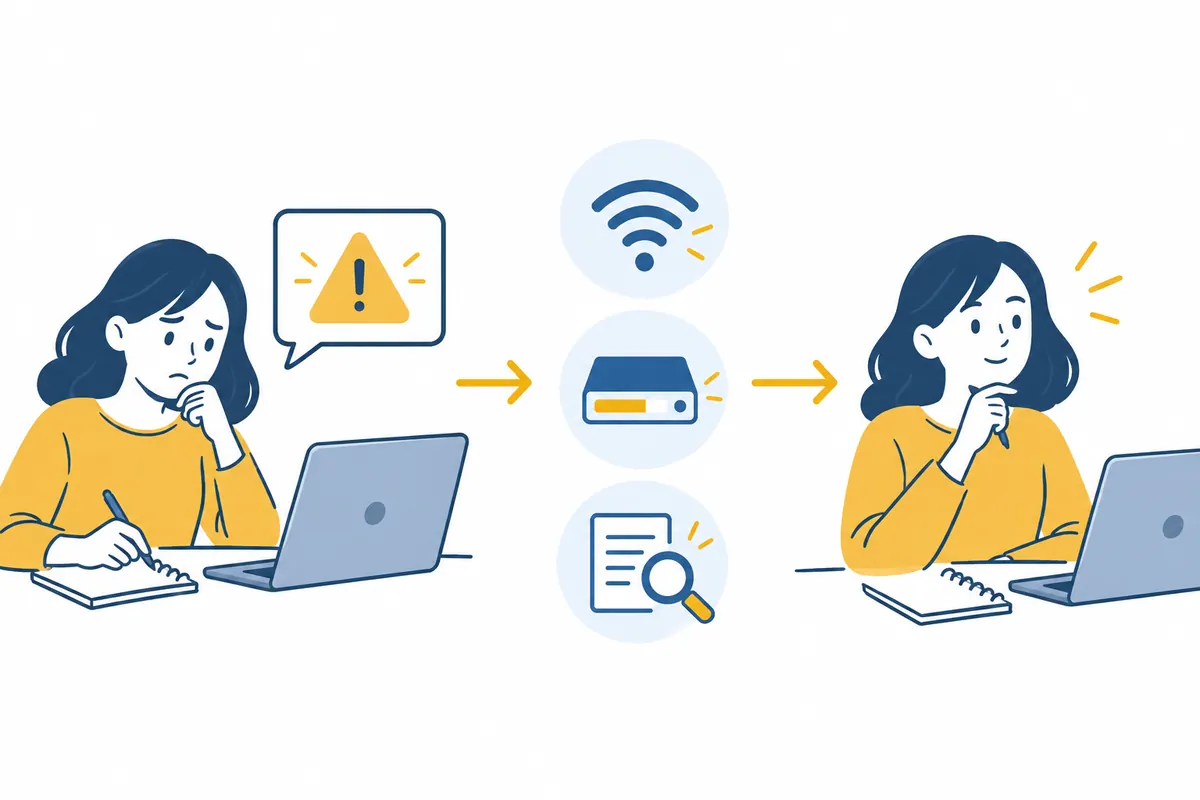 When Windows 11 Updates Fail: Troubleshooting Steps Before Resetting — Original illustration of the key points