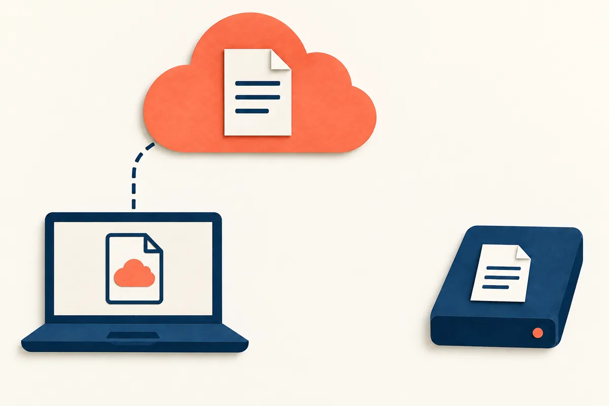 OneDrive 동기화와 폴더 백업 차이: PC에서 지우면 클라우드에도 지워질까 — 본문의 핵심 항목을 살펴보는 설명 그림
